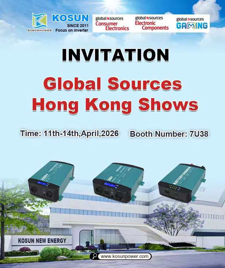 KOSUN จะจัดแสดงในงาน Global Sources Hong Kong Shows ปี 2026